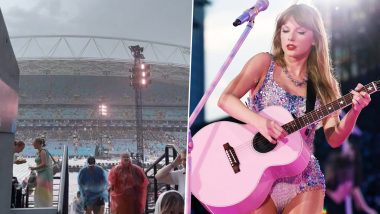 Taylor Swift Fans Evacuated from Sydney's Accor Stadium Due to Thunderstorm; Eras Tour Concert Delayed (Watch Video)